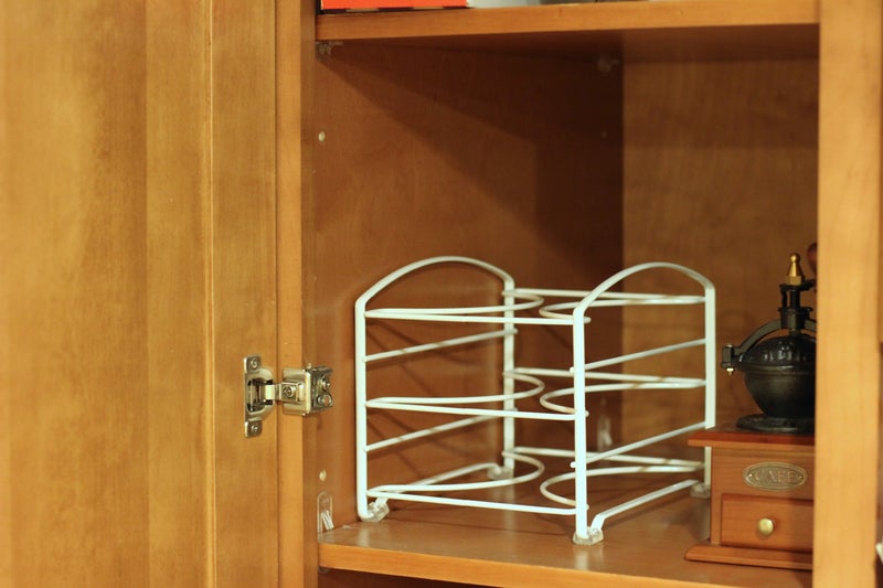 Deco Brothers Wrap Organizer Rack for Kitchen Cabinet, White (Small/Standard, 2-1/2" BOX) - Image 3